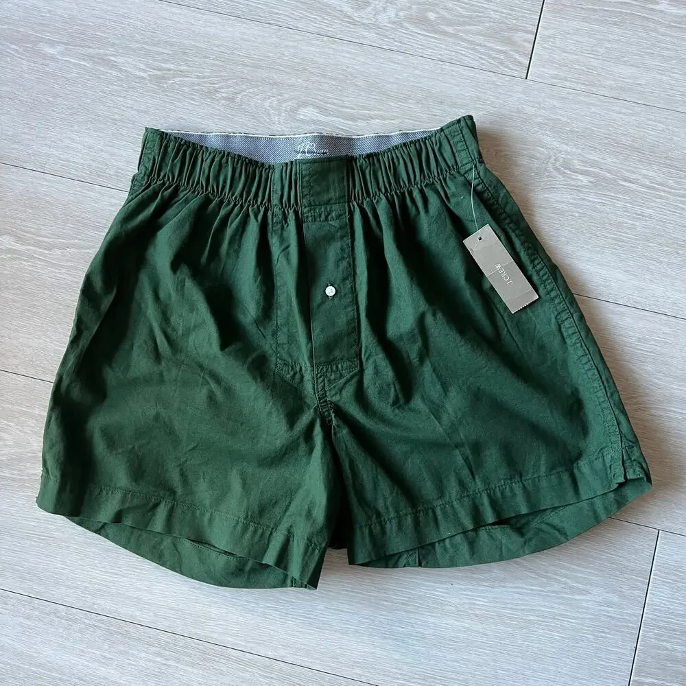 J Crew Boxers Mens XS Green Cotton